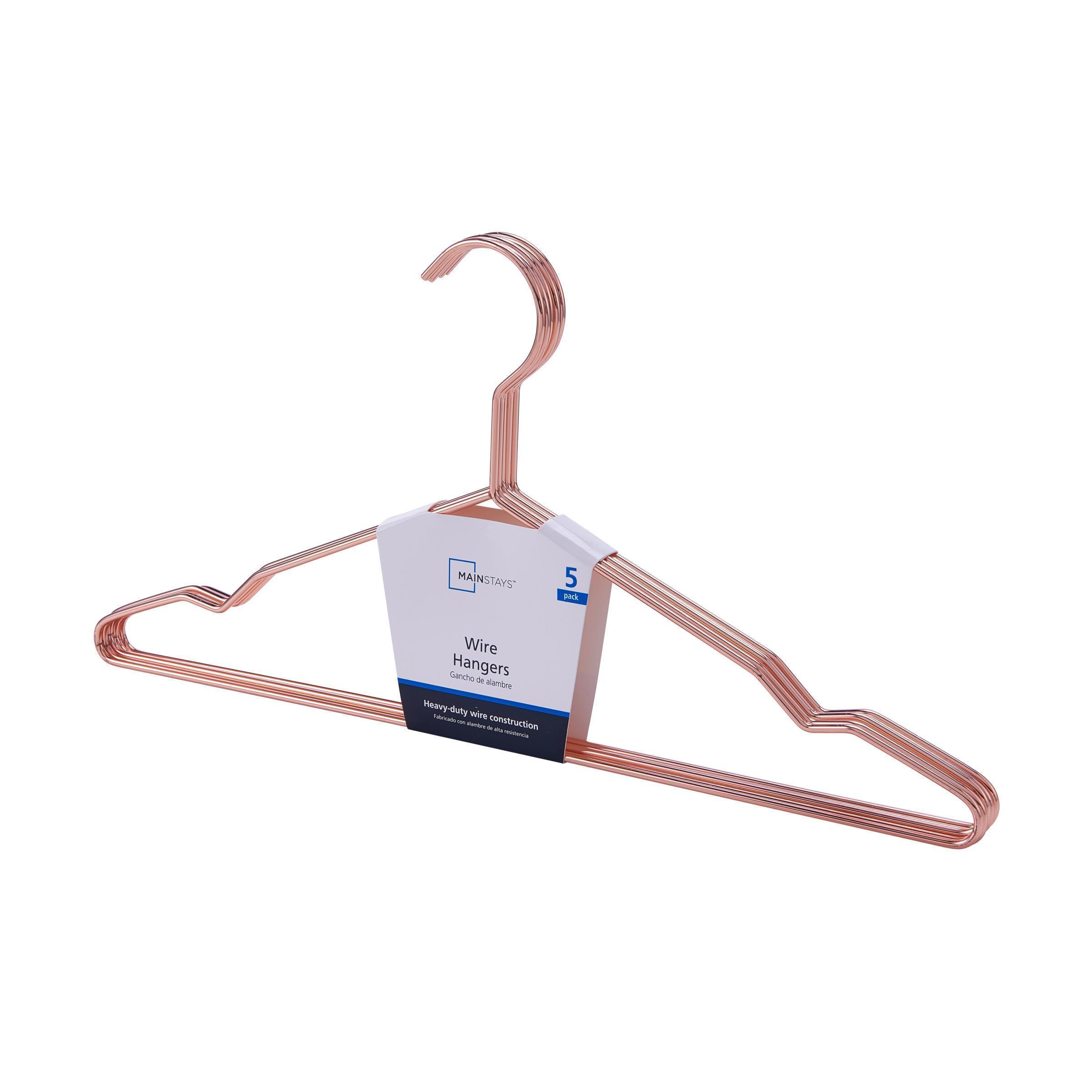 Mainstays Steel and Copper Wire Shirt Clothes Hangers, 60 Count